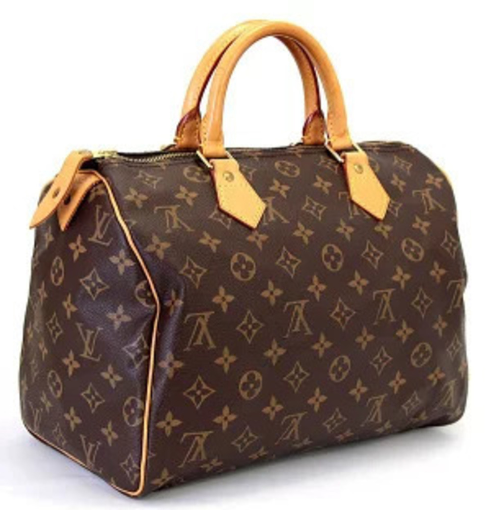 Louis Vuitton Monogram Speedy Bag Boston Brown